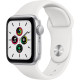 Apple Watch SE A2351 (MYDM2LL/A) GPS 40mm Sport Band (Silver Aluminum,White)
